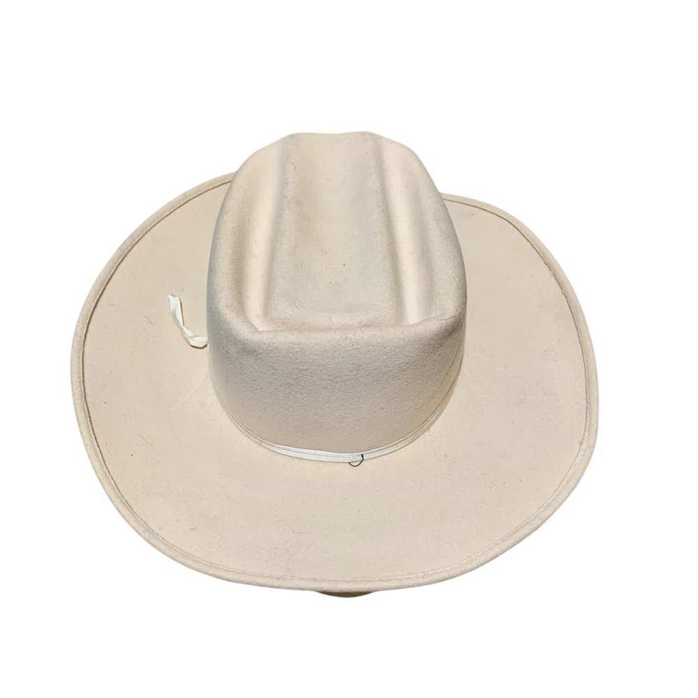 Women’s Rare Vintage 1950’s Always on Top Brand 100% Virgin Cream Wool Hat - Picture 2 of 7